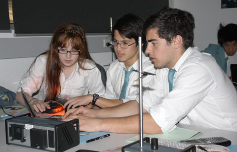 Year 12 physics students